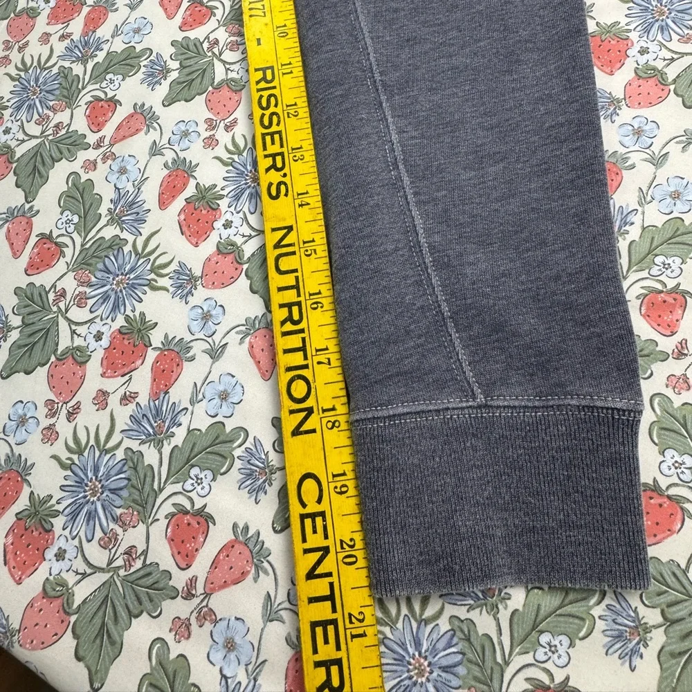 Abercrombie & Fitch Charcoal Gray Henley Sweater with Cream Lining